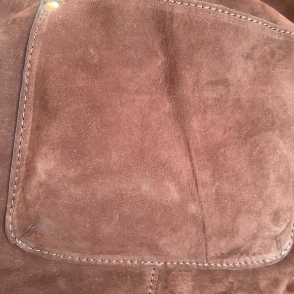 Patricia Nash Melrose Drawstring with Floret Key Fob Chocolate Nubuck - Picture 8 of 8